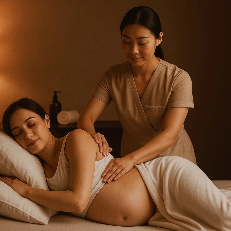 Prenatal massage designed to support moms-to-be with comfort and care